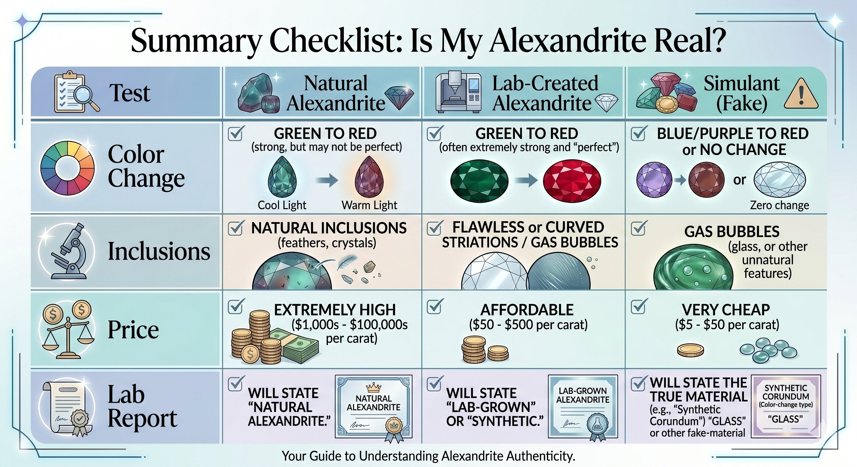 Is My Alexandrite Real